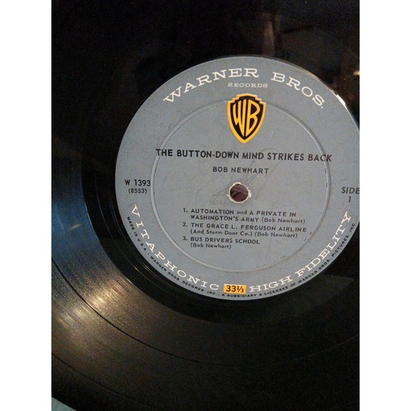 Bob Newhart The Button-Down Mind LP - Picture 3 of 4